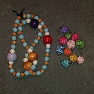 Think Spring! Two Beaded Necklaces in Pastel Color